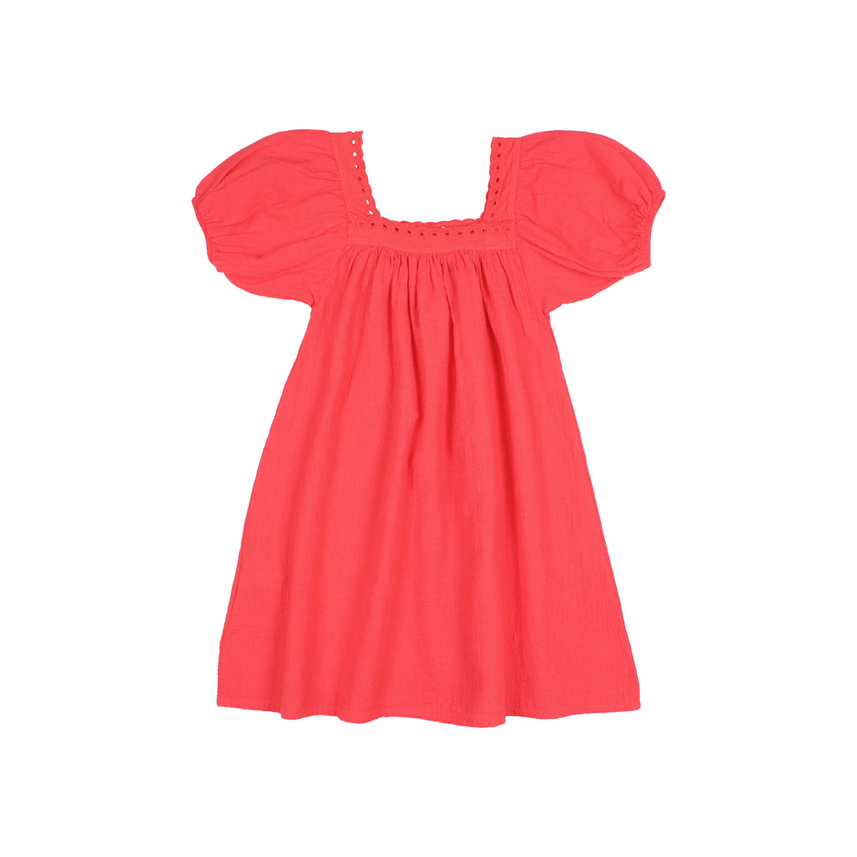 Búho BCN Lace Kleid mit Spitze Coral