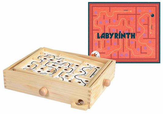 Egmont Toys Wooden Labyrinth mit Stahlkugeln