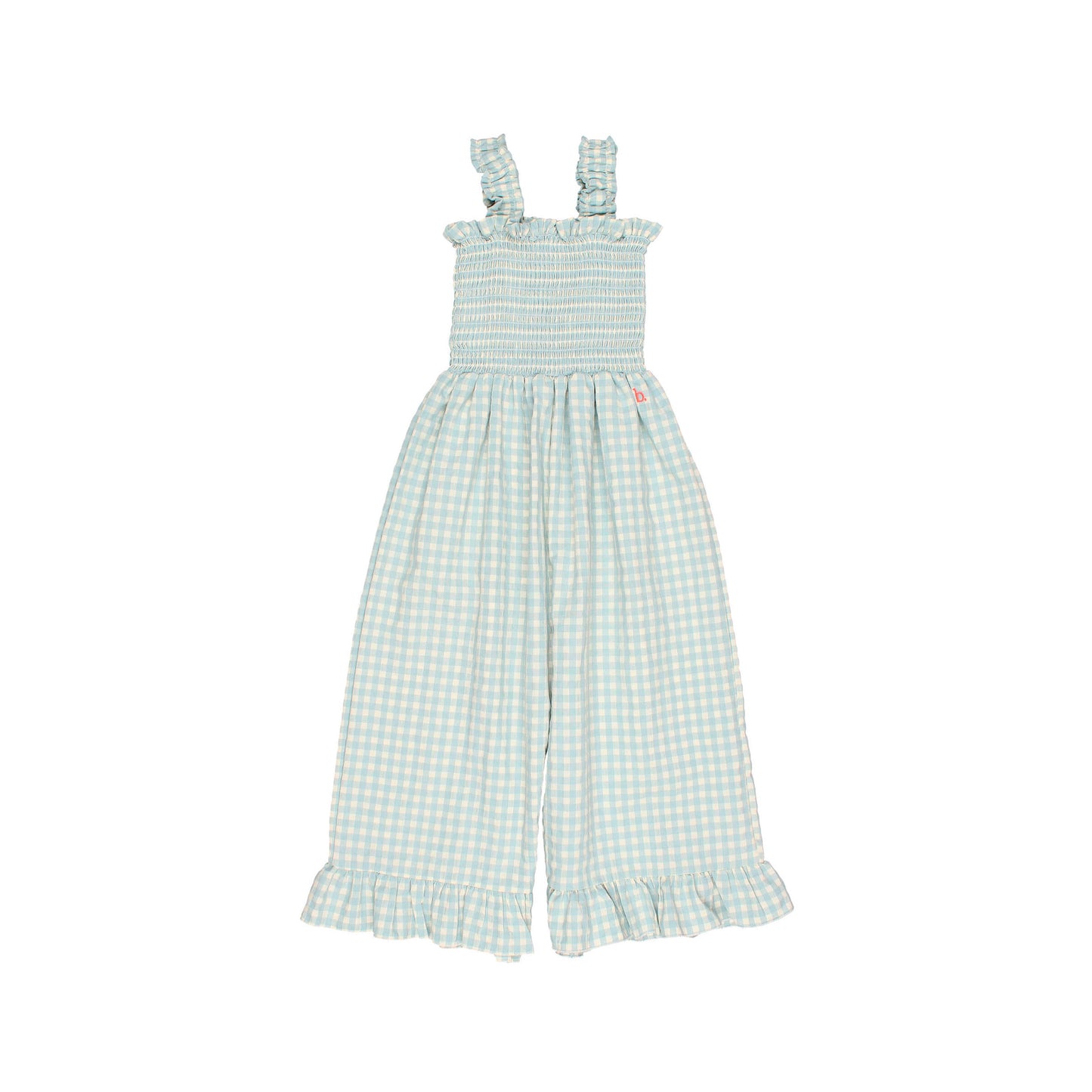 Búho BCN gingham Jumsuit Aqua
