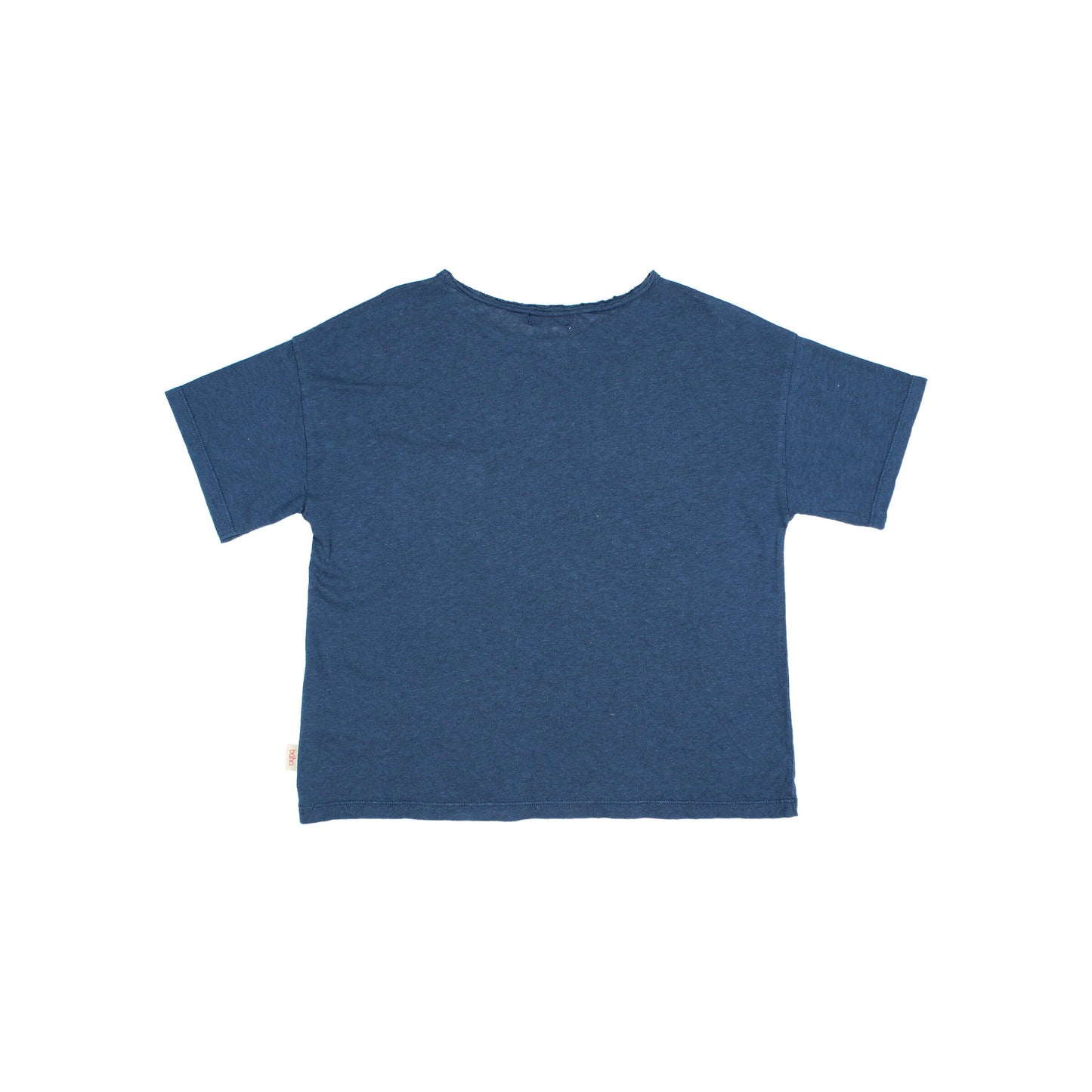 Búho BCN Pocket Leinen T-Shirt Navy