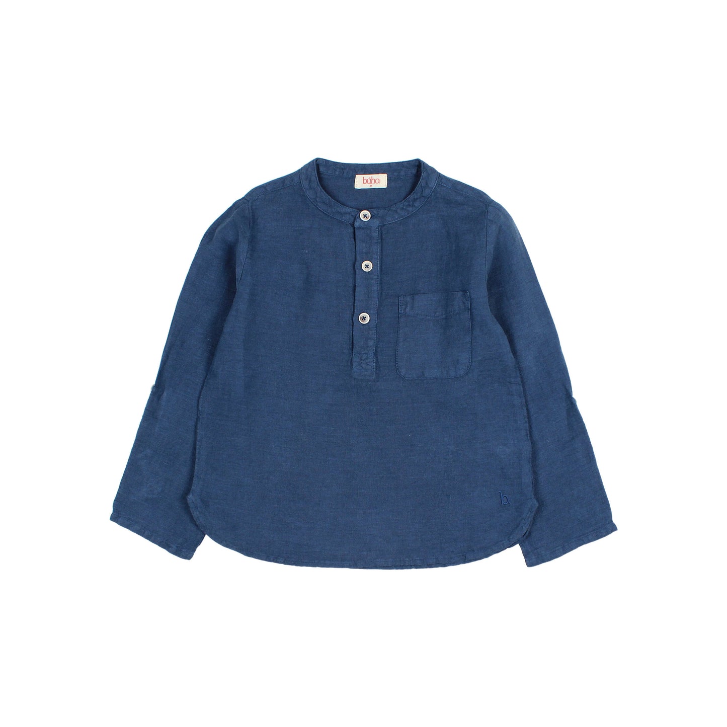Búho BCN Leinenhemd Kurta Navy