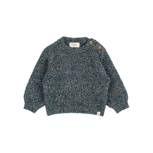 Búho BCN Melange Jumper Alpine Green