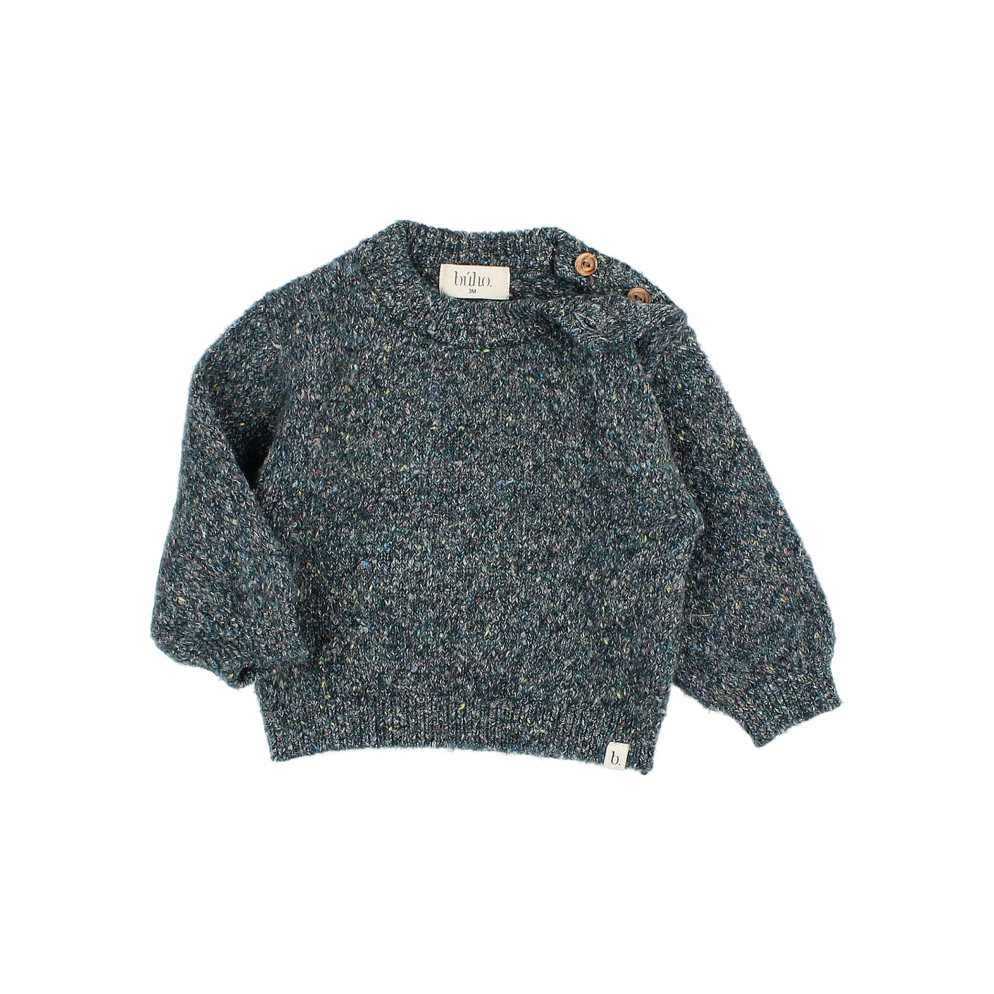 Búho BCN Melange Jumper Alpine Green