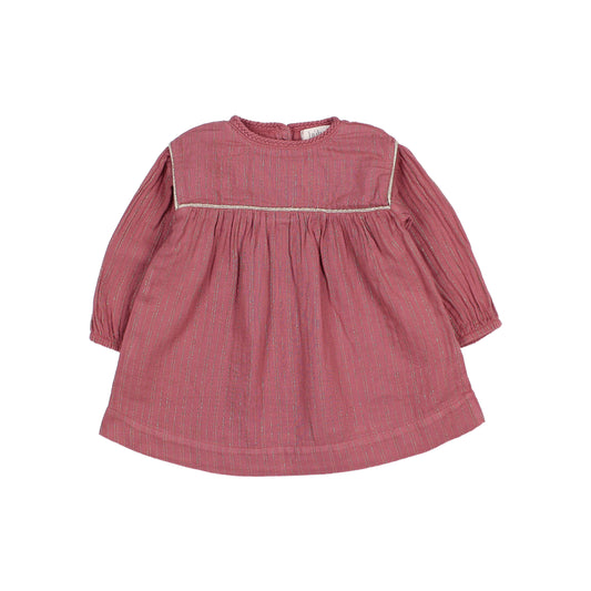 Búho BCN Lurex Kleid Blush
