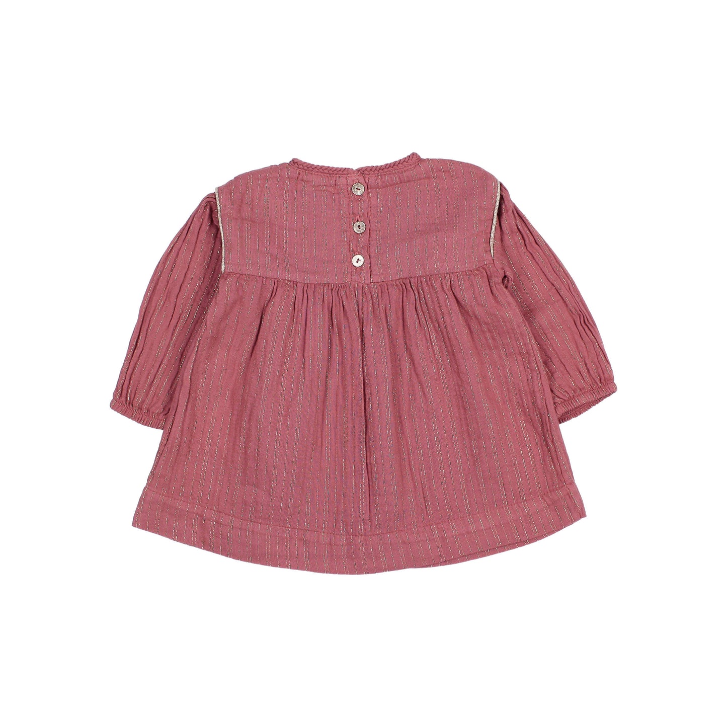 Búho BCN Lurex Kleid Blush