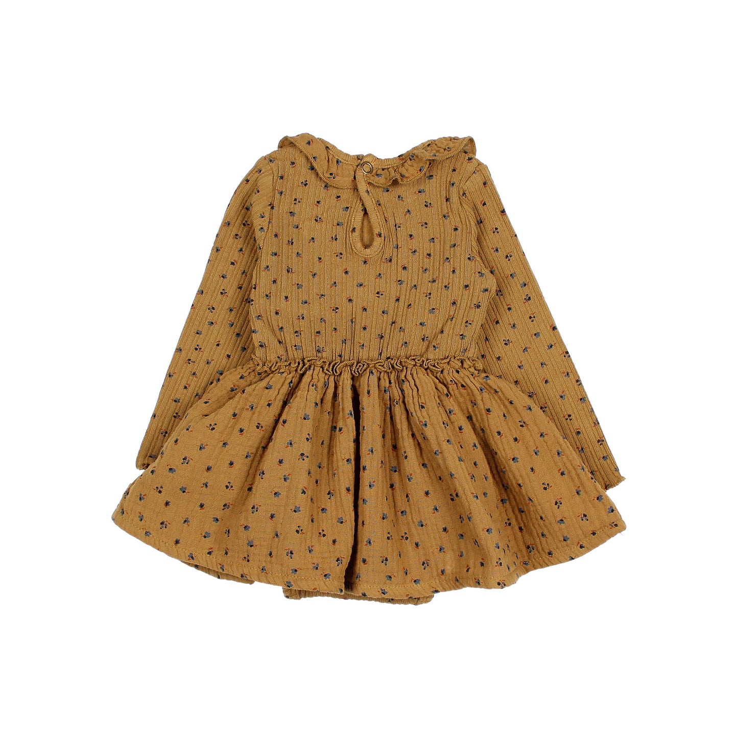 Búho BCN Herbst Kombikleid Ocre