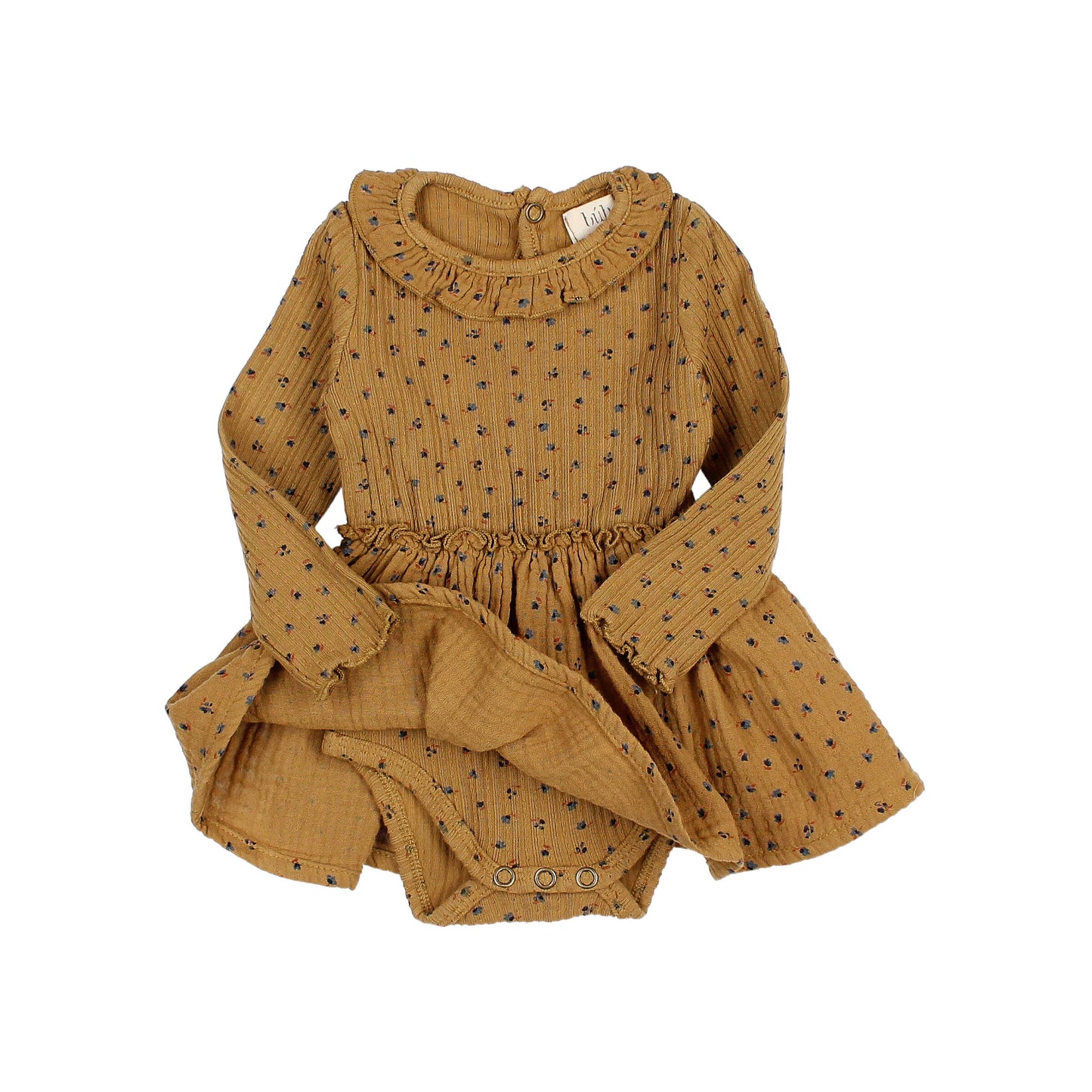 Búho BCN Herbst Kombikleid Ocre