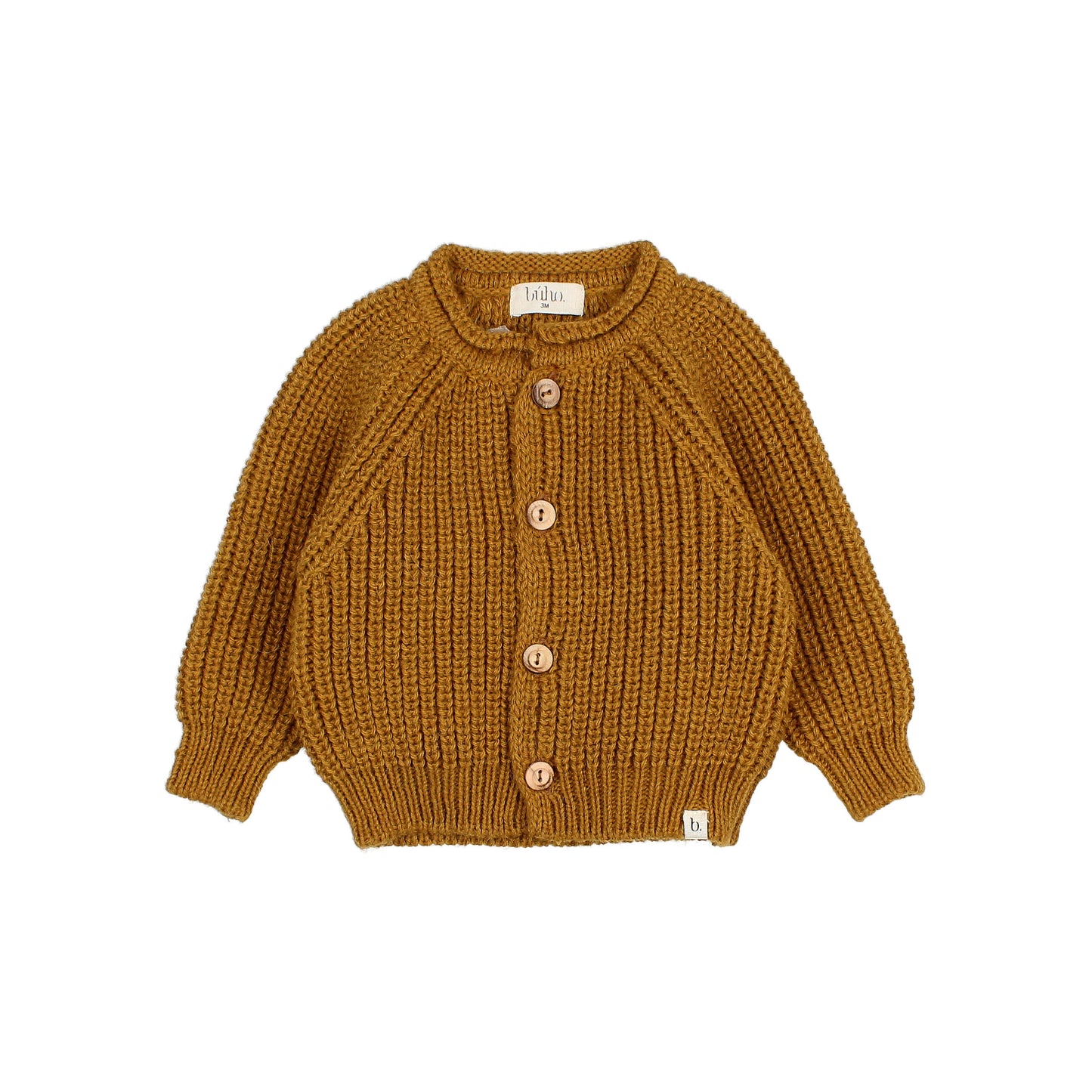 Búho BCN Soft Knit Cardigan Ocre