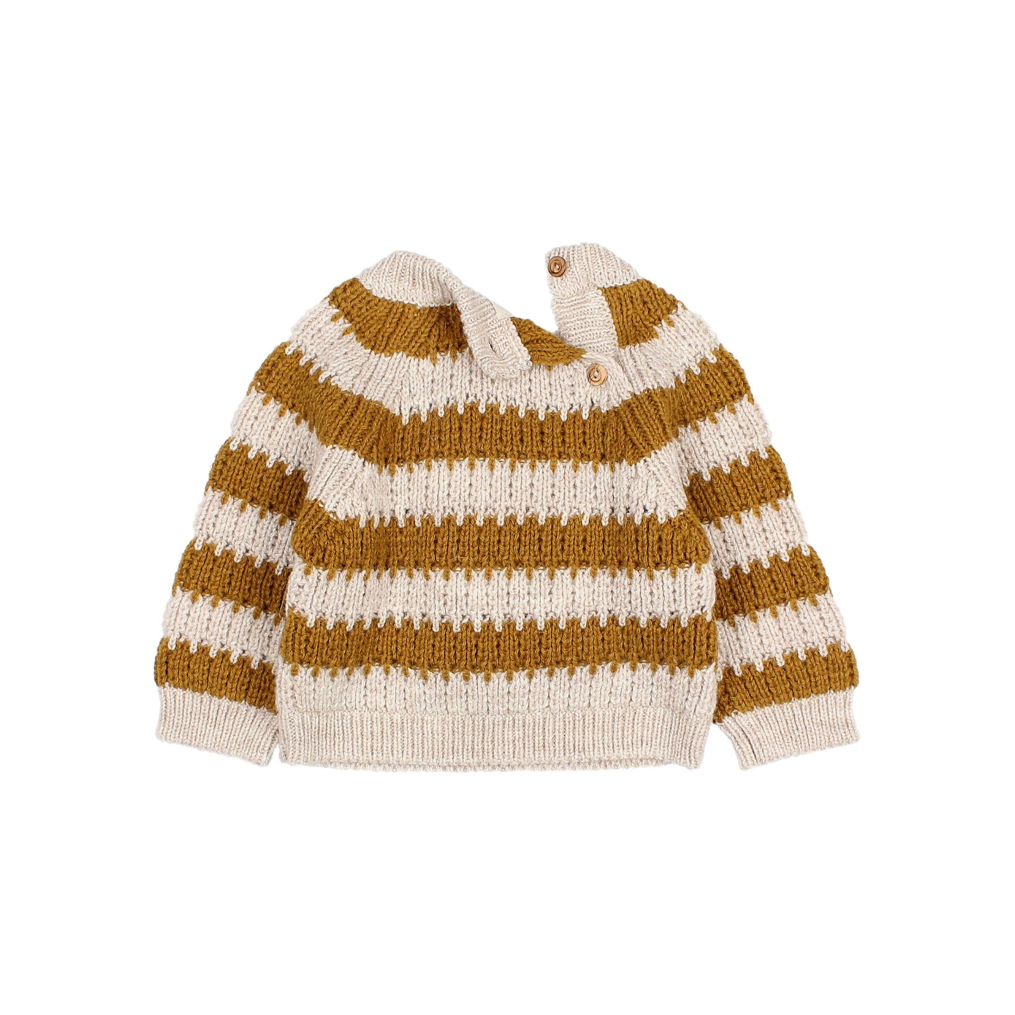Búho BCN Stripes Pullover Ocre