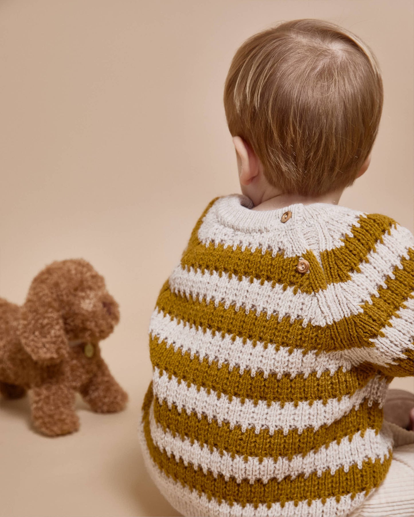 Búho BCN Stripes Pullover Ocre