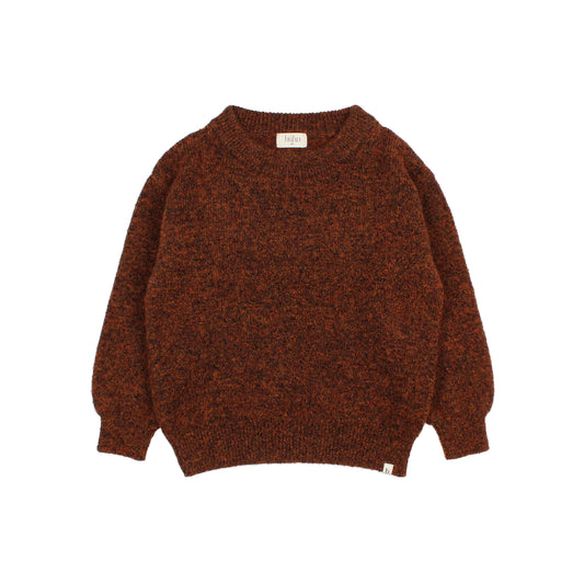 Búho BCN Melange Pullover Brownie
