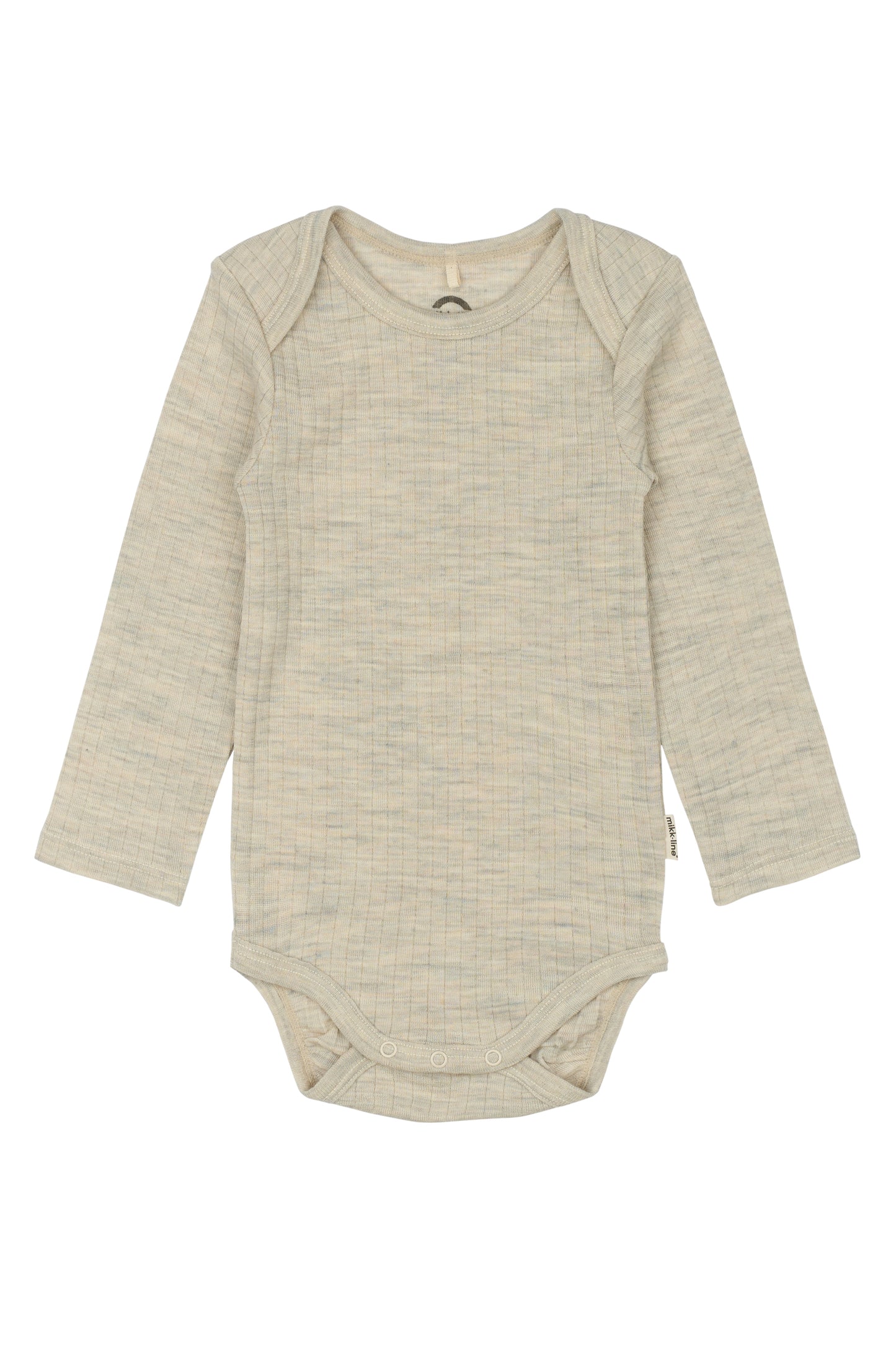 Mikk-Line langarm Body Merinowolle Melange Offwhite