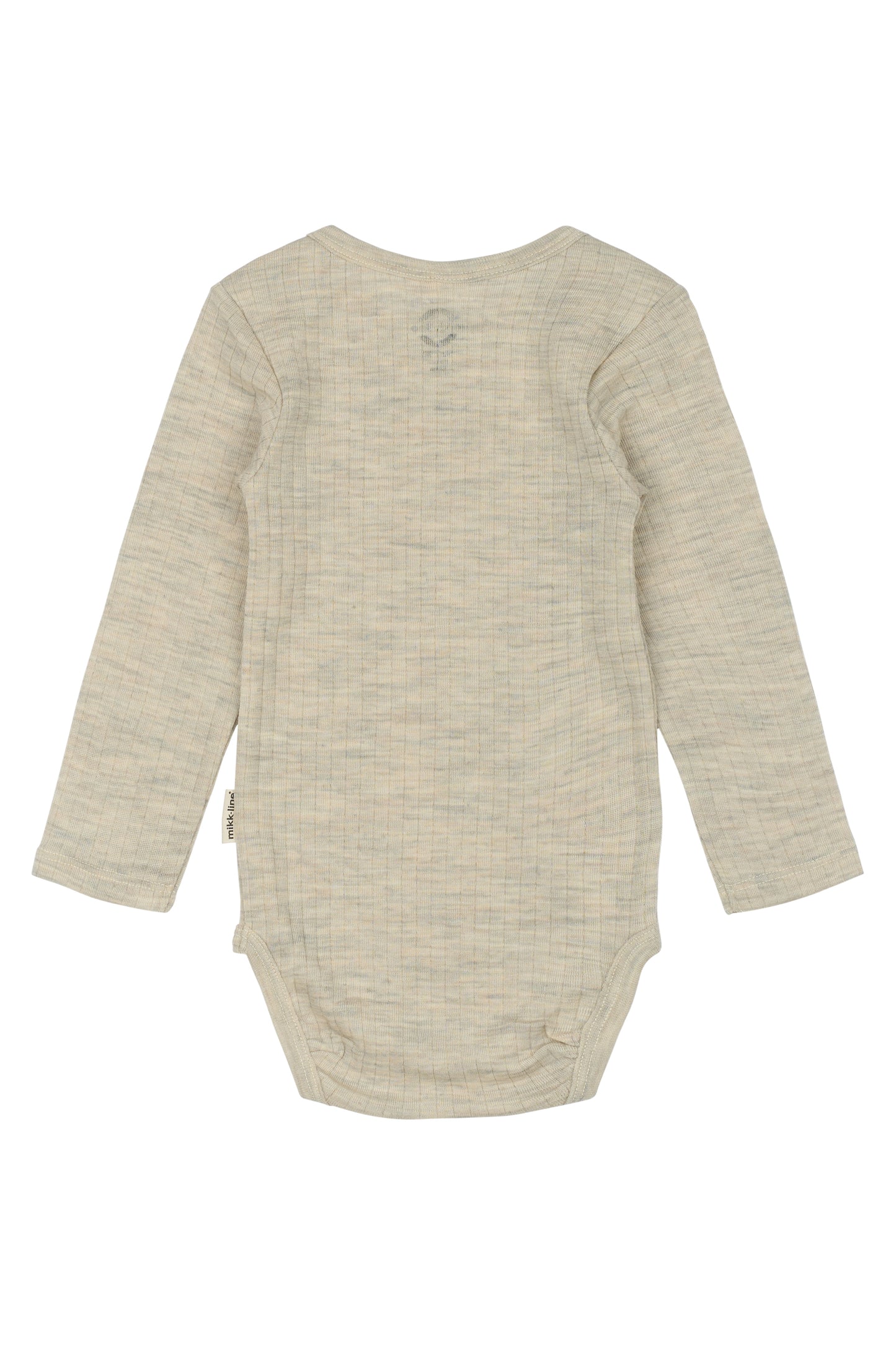 Mikk-Line langarm Body Merinowolle Melange Offwhite