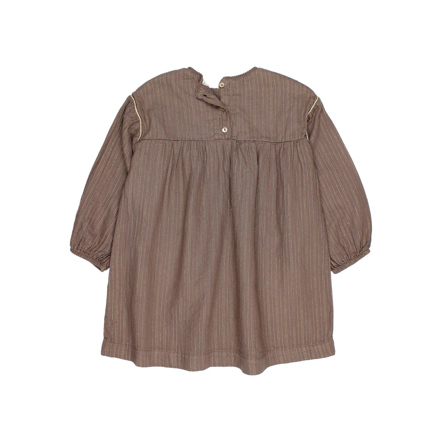 Búho BCN Lurex Kleid Taupe
