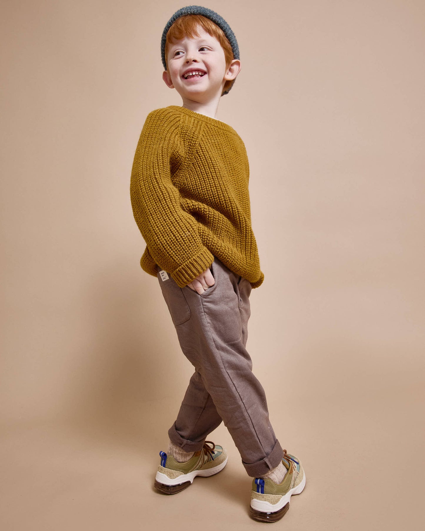 Búho BCN Soft Knit Pullover Ocre