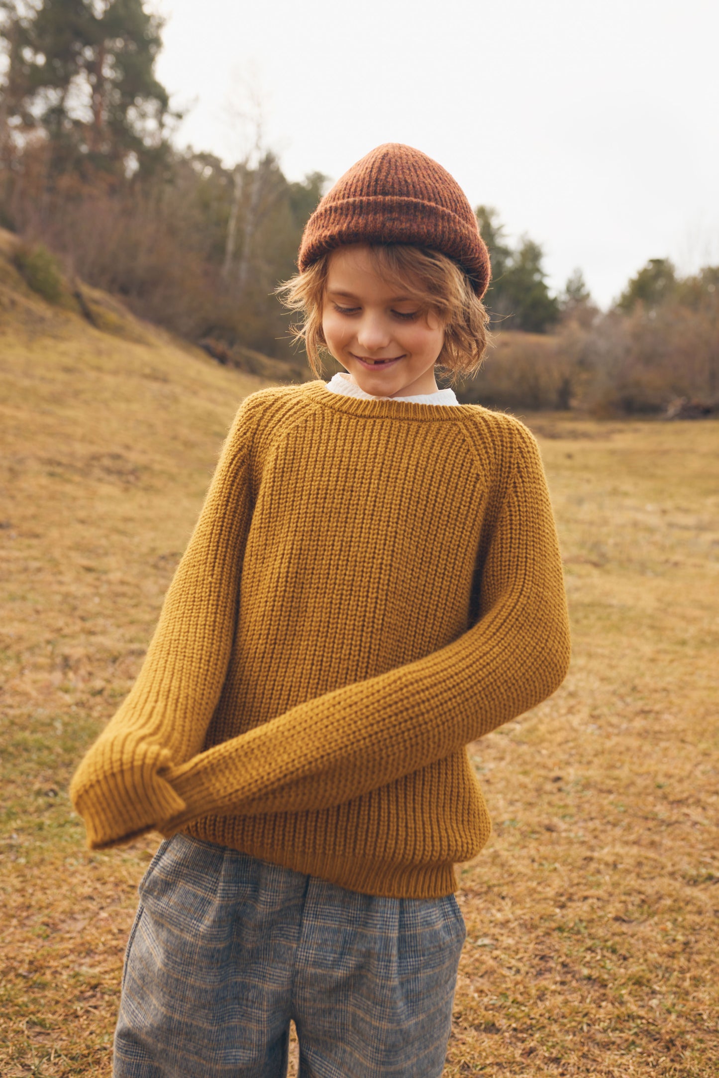 Búho BCN Soft Knit Pullover Ocre