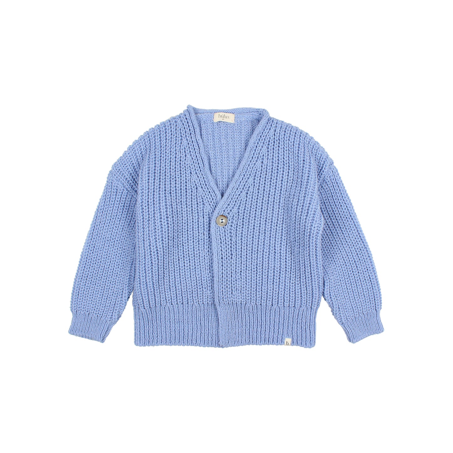 Búho BCN Soft Knit Cardigan Soft Blue