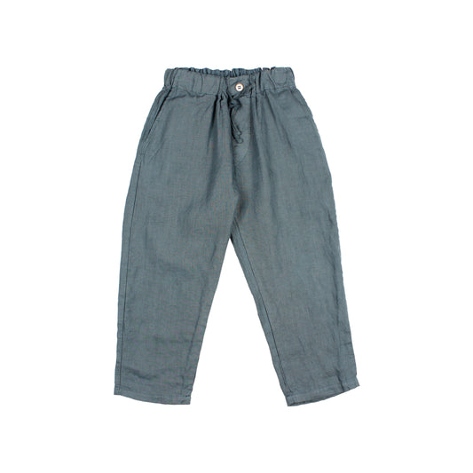 Búho BCN Leinen Hose Blue Teal