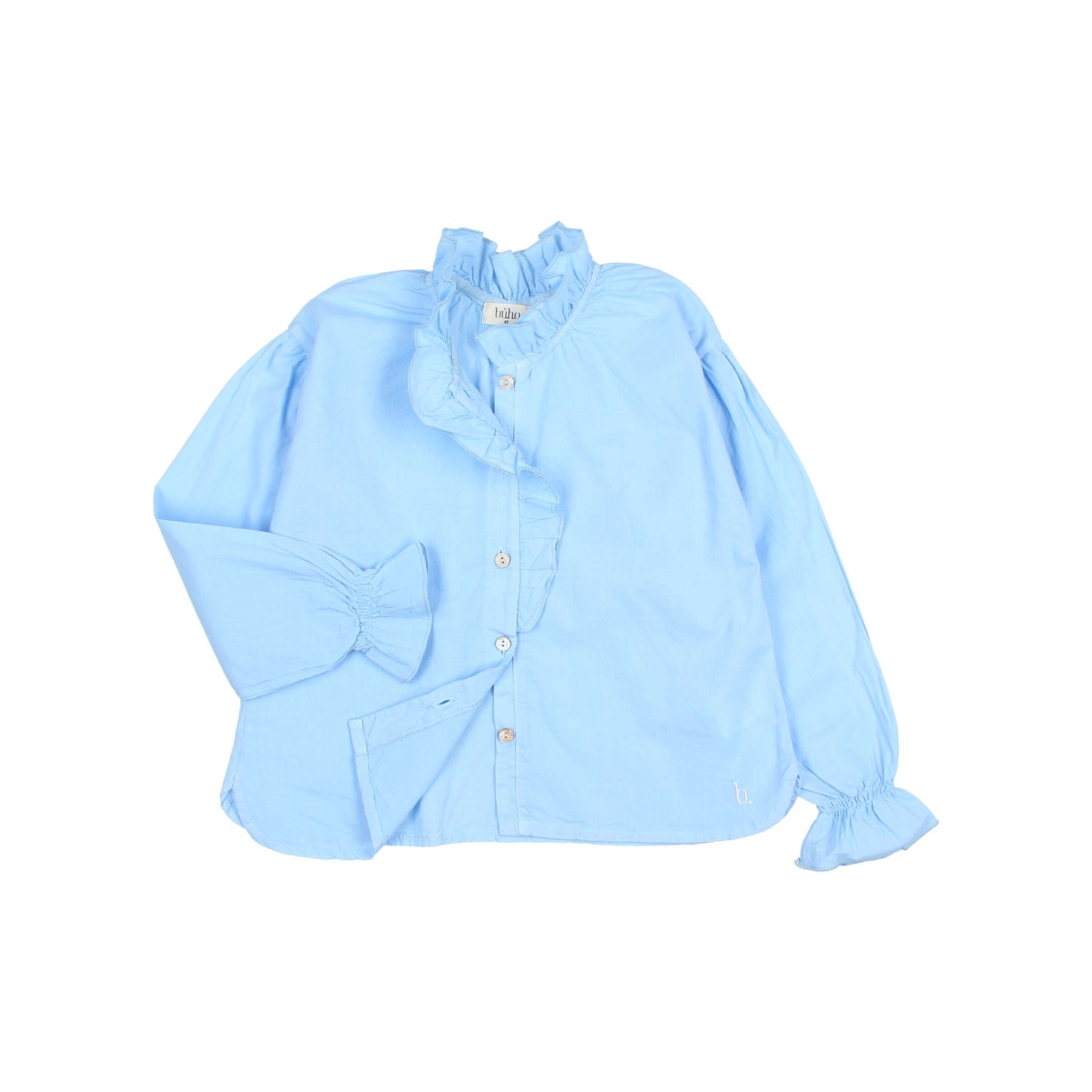 Búho BCN Voile Bluse Provence Blue