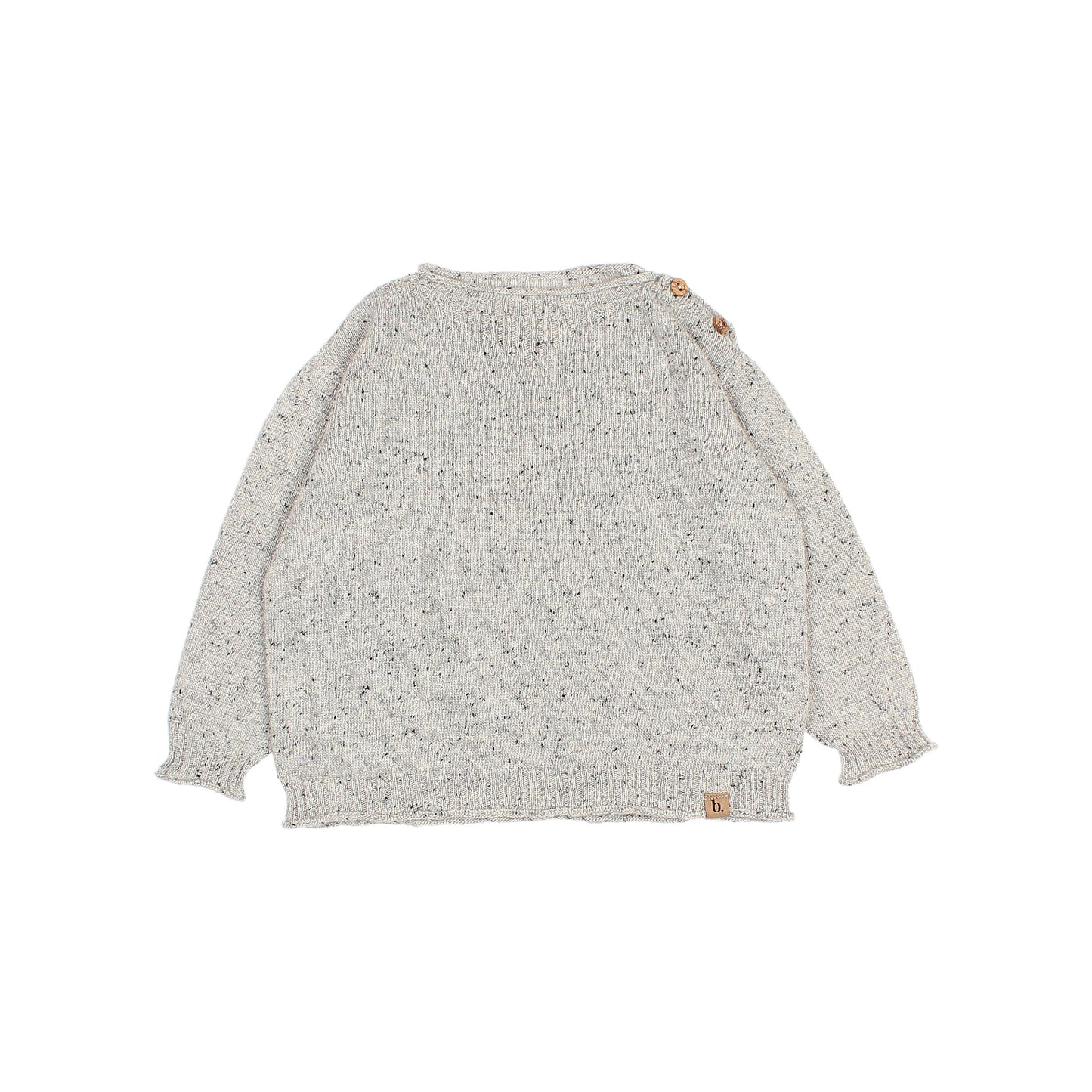 Búho BCN Fine Knit Pullover Light Grey