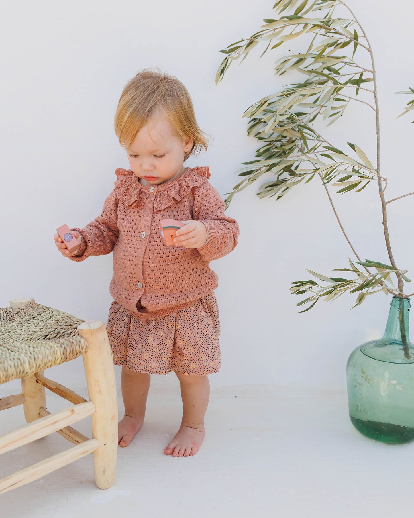 Búho BCN Boho Cardigan Rose Clay