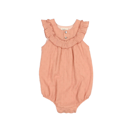 Búho BCN Plumeti Romper Rose Clay