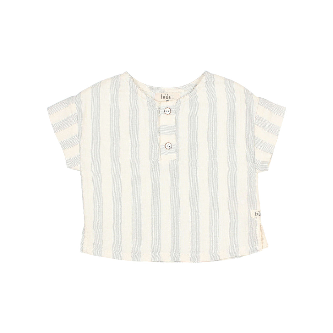 Búho BCN Stripes Shirt Sky Grey
