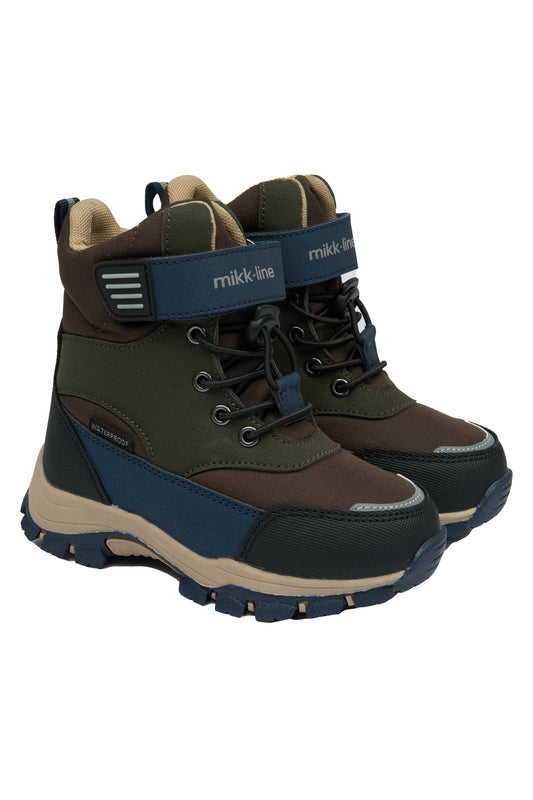 Mikk-Line Winterstiefel Tex Velcro Chocolate Chips