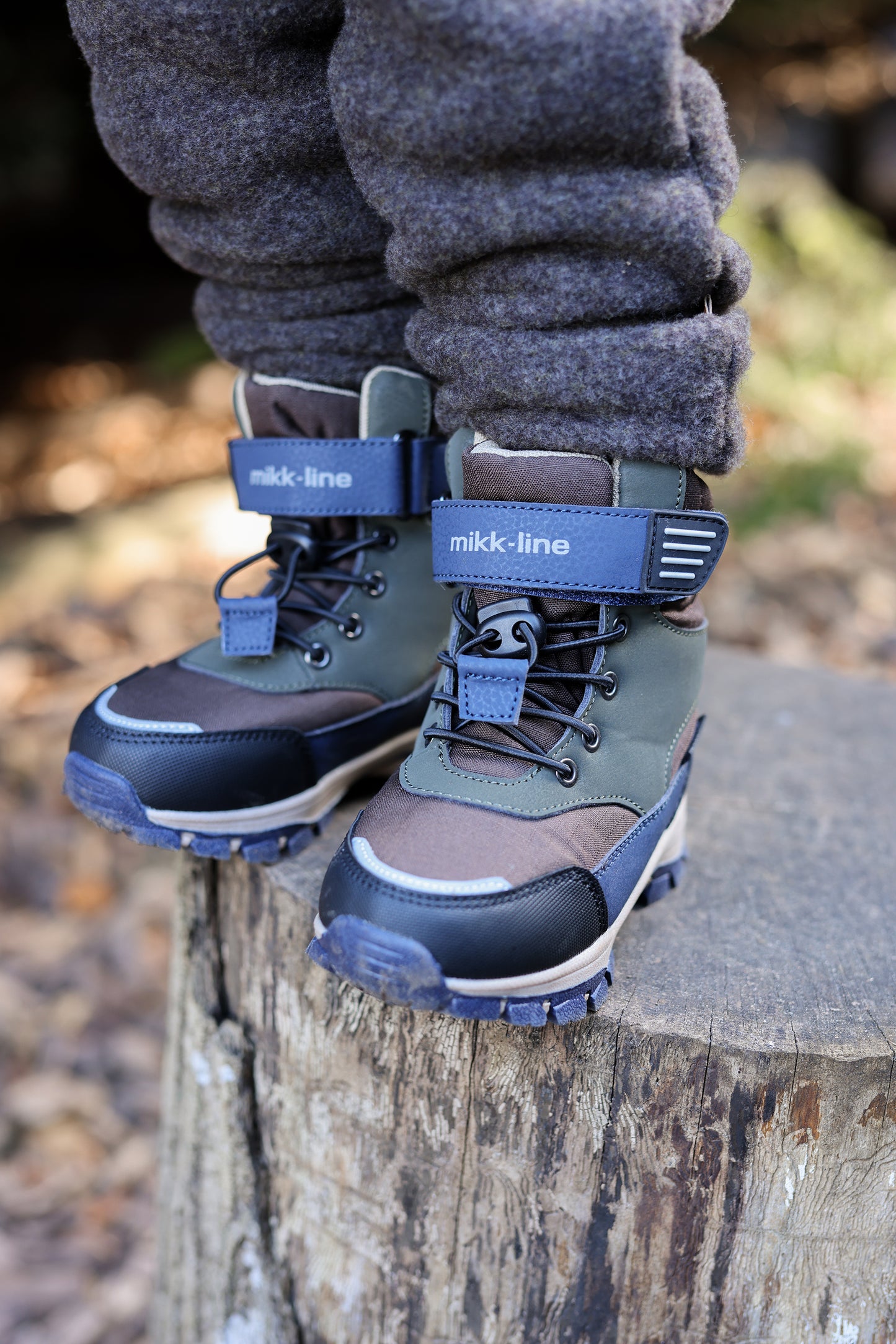 Mikk-Line Winterstiefel Tex Velcro Chocolate Chips