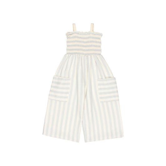 Búho BCN Stripes Jumpsuit Sky Grey