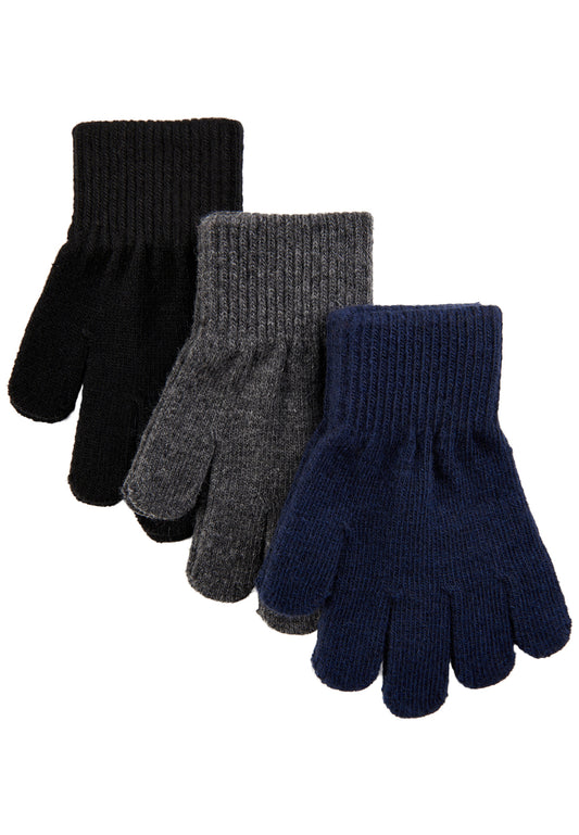 Mikk-Line Magic Handschuhe 3er Pack Blue Nights/Anthracite/Black