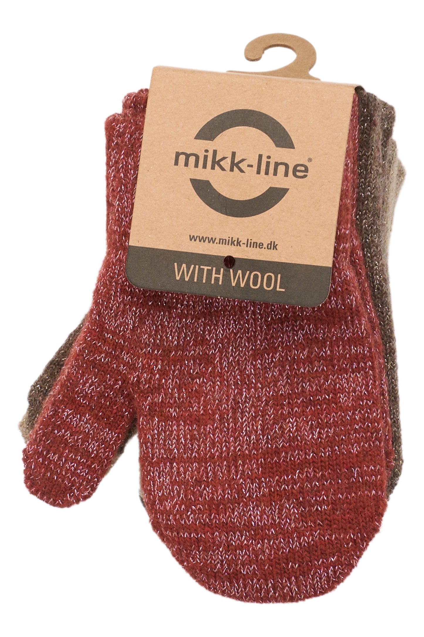 Mikk-Line Magic Glitzer-Fäustlinge Apple Butter-Chocolate Chip-Doeskin