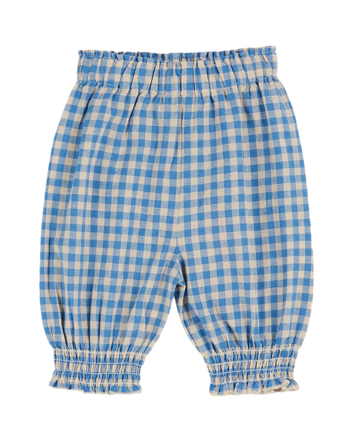 Emile et Ida Gingham Sarouel Hose Vichy  Lagoon