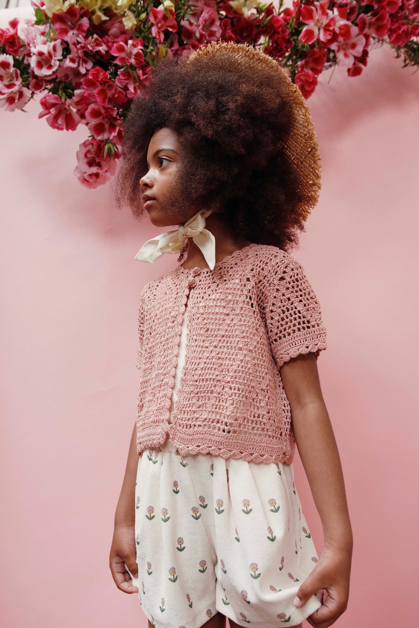 Emile et Ida Heart Cardigan Blossom