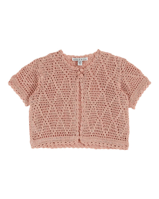 Emile et Ida Heart Cardigan Blossom