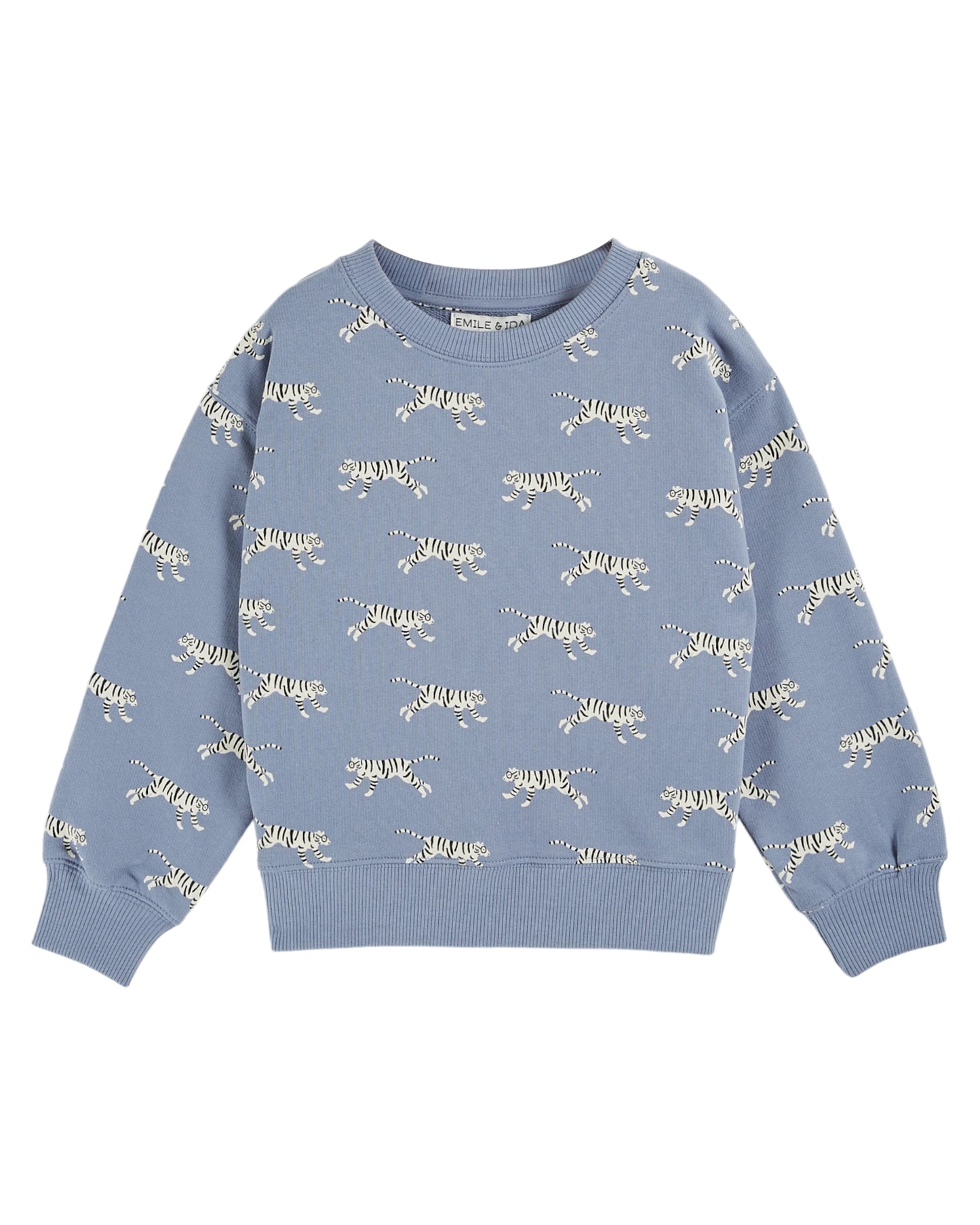 Emile et Ida Fleece Sweathirt Tiger Lavender