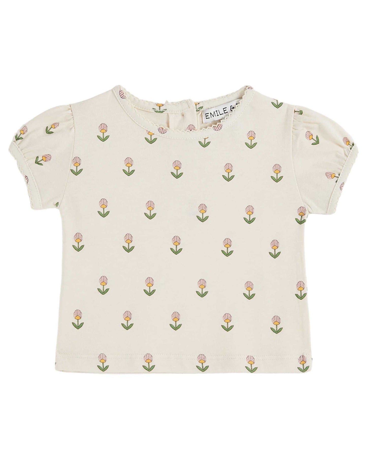Emile et Ida T-Shirt Fleurs Douce