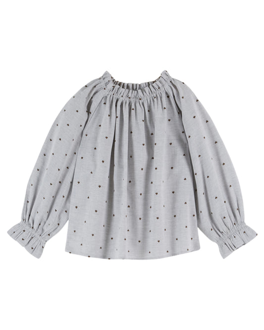 Emile et Ida Bluse Jacquard Coeur