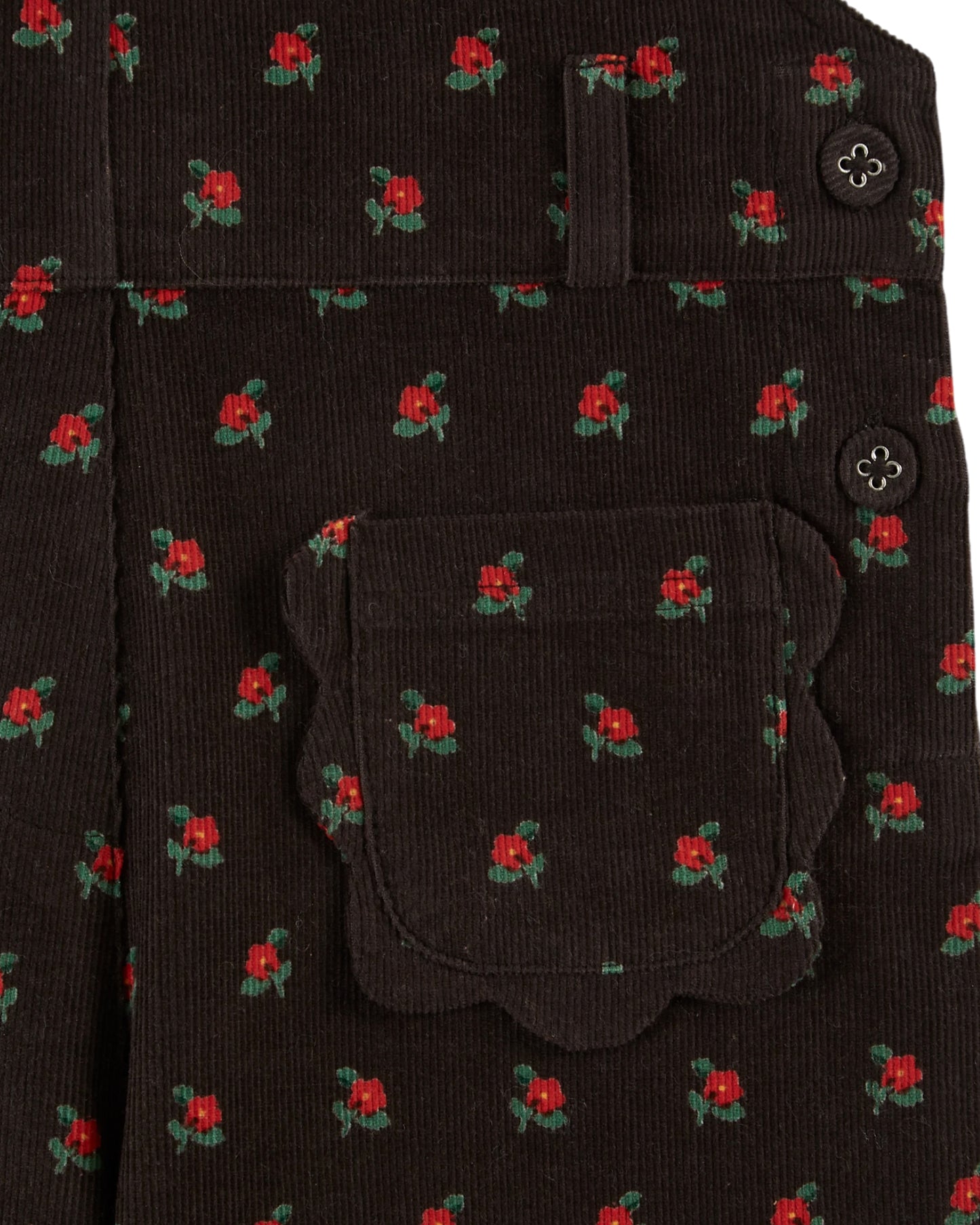 Emile et Ida Samt-Latzhose Poppy Noir