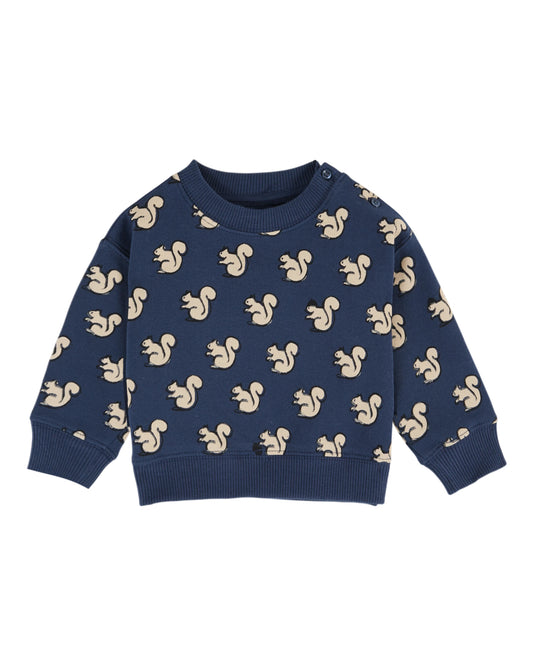 Emile et Ida Sweatshirt Eichhörnchen Minuit