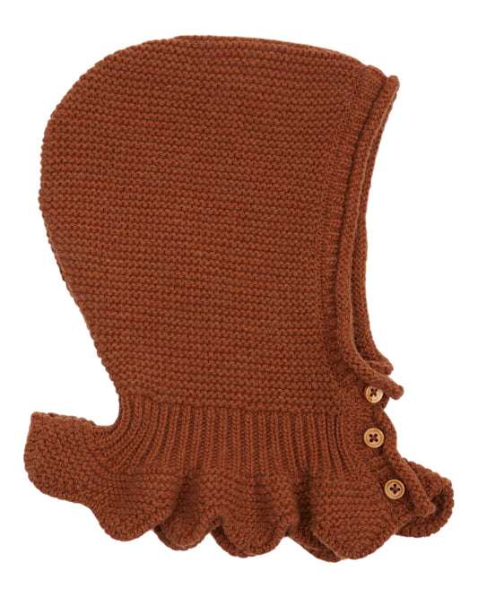 Emile et Ida Balaclava Point Mousse Baby Caramel