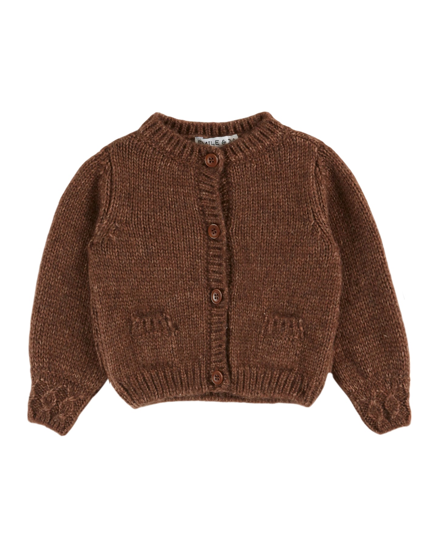 Emile et Ida Cardigan Doudou Châtaigne