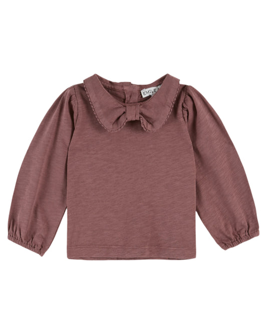 Emile et Ida T-Shirt Picote Violine
