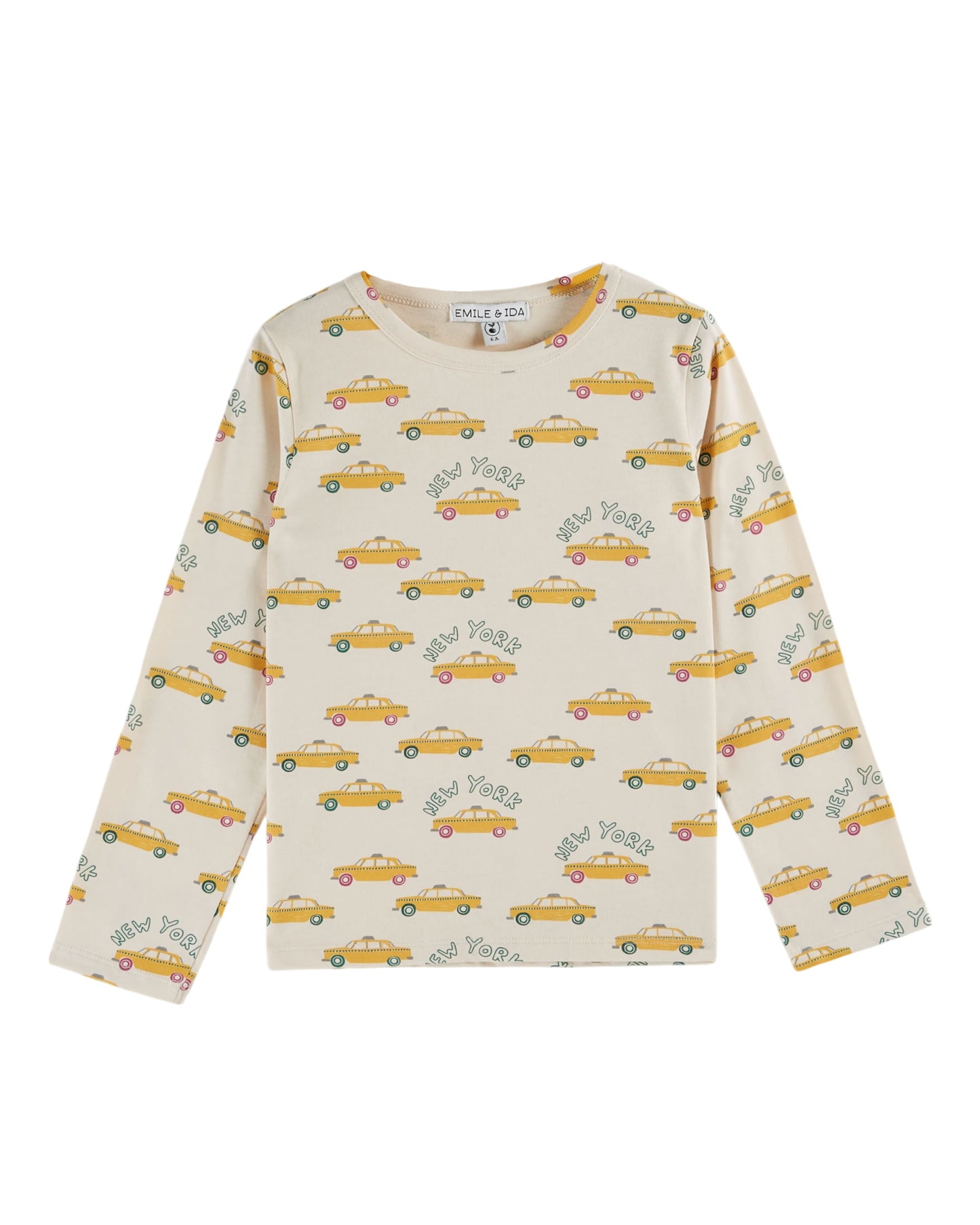 Emile et Ida T-Shirt Cab All Over Crème