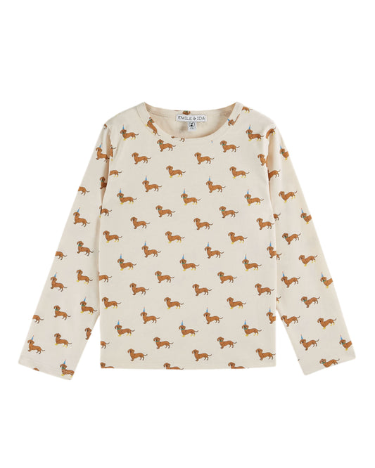 Emile et Ida T-Shirt Dachshund All Over