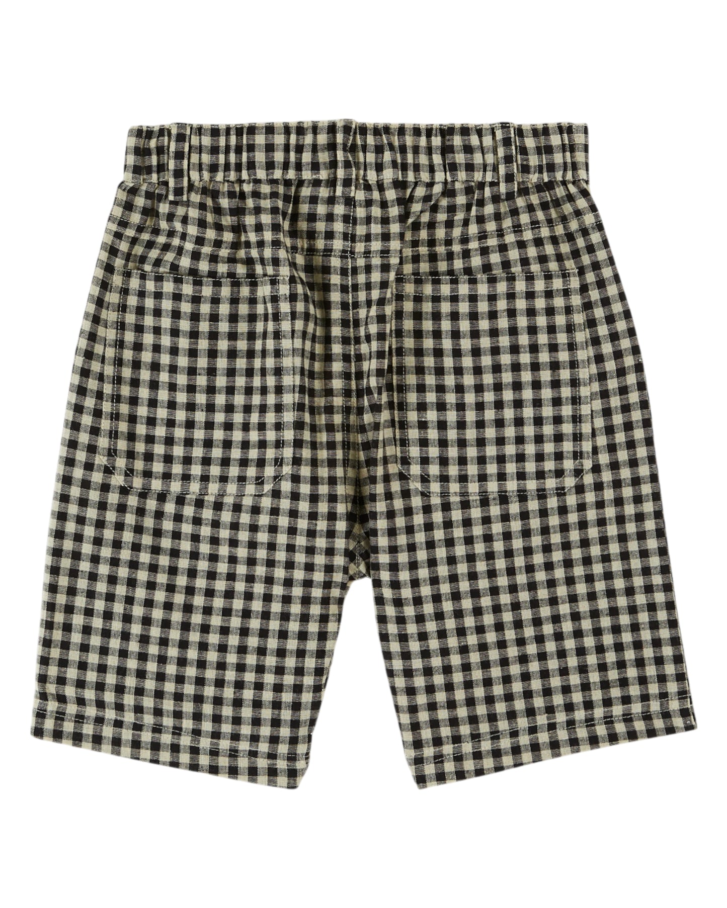 Emile et Ida Shorts Carreaux Vichy Noir