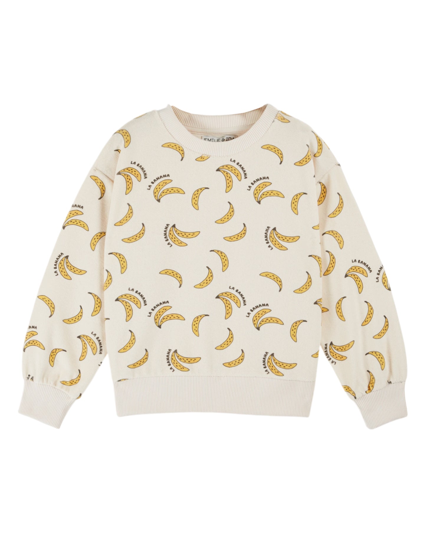 Emile et Ida Terry Sweatshirt Banane Créme