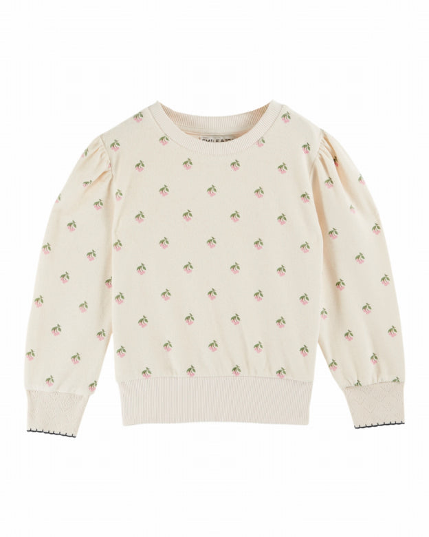 Emile et Ida Terry Sweatshirt Cerisette Créme