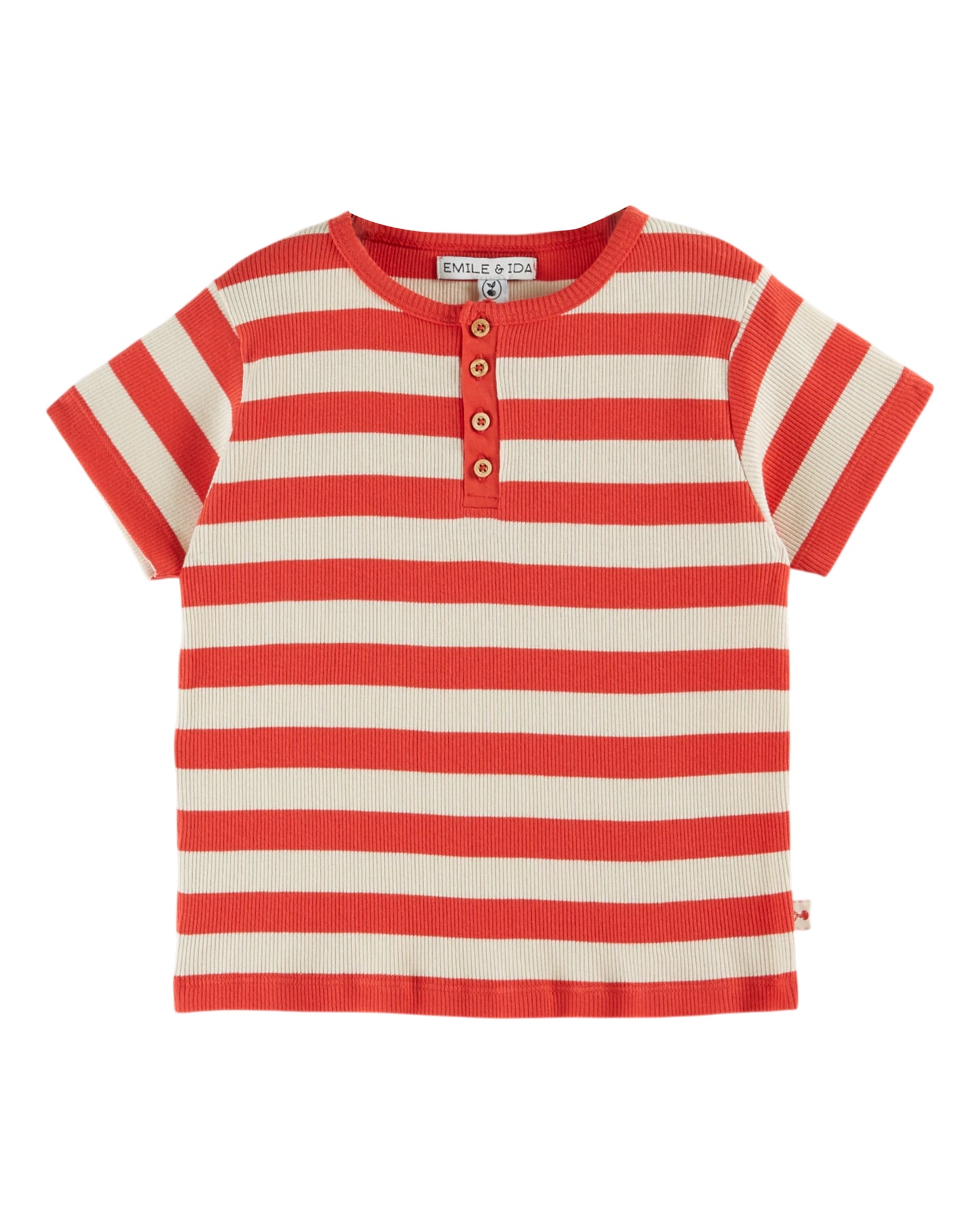 Emile et Ida Tee Shirt Rayure Rouge