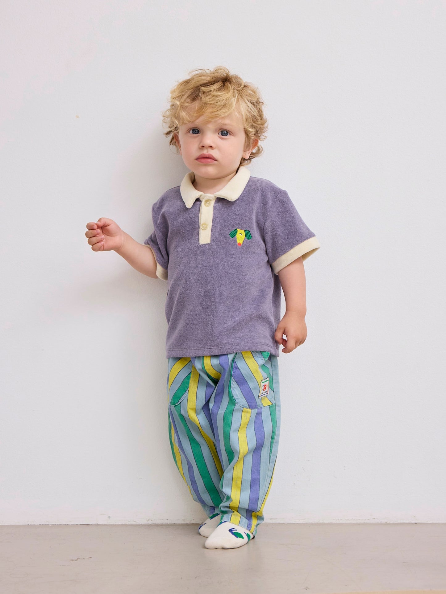 Bobo Choses Multicolor Stripes Denim Hose